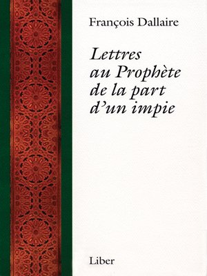 cover image of Lettres au Prophète de la part d'un impie
